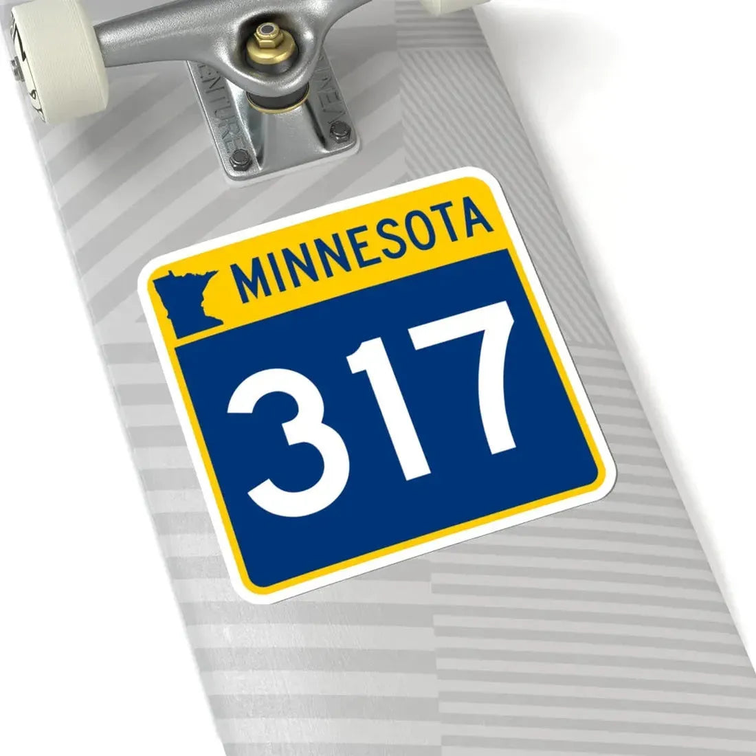 MN-317 (Minnesota) (Road Sign) STICKER Vinyl Kiss-Cut Decal - The Sticker Space