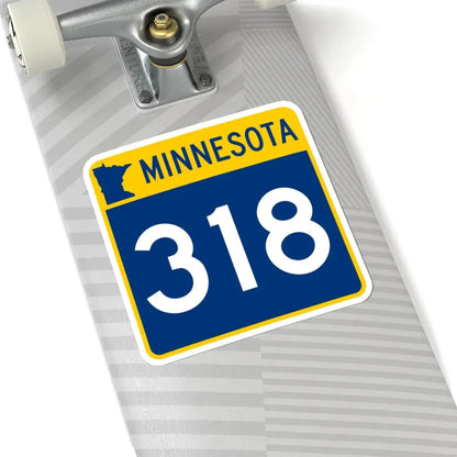 MN-318 (Minnesota) (Road Sign) STICKER Vinyl Kiss-Cut Decal - The Sticker Space