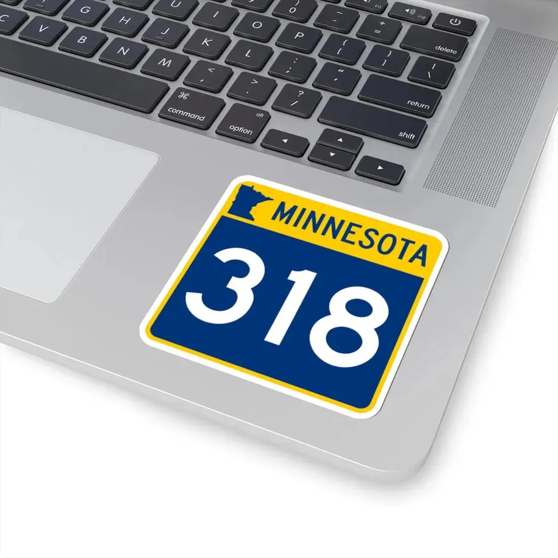 MN-318 (Minnesota) (Road Sign) STICKER Vinyl Kiss-Cut Decal - The Sticker Space