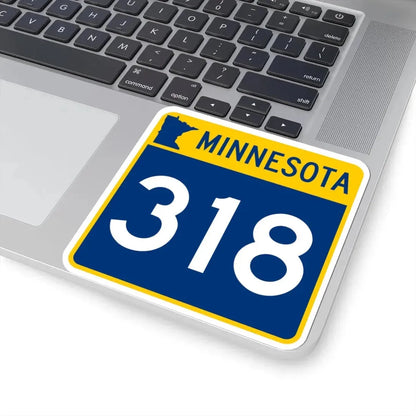 MN-318 (Minnesota) (Road Sign) STICKER Vinyl Kiss-Cut Decal - The Sticker Space