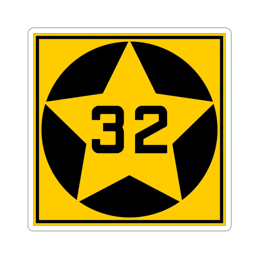 MN-32 1920 (Minnesota) (Road Sign) STICKER Vinyl Kiss-Cut Decal 4 Inch White - The Sticker Space