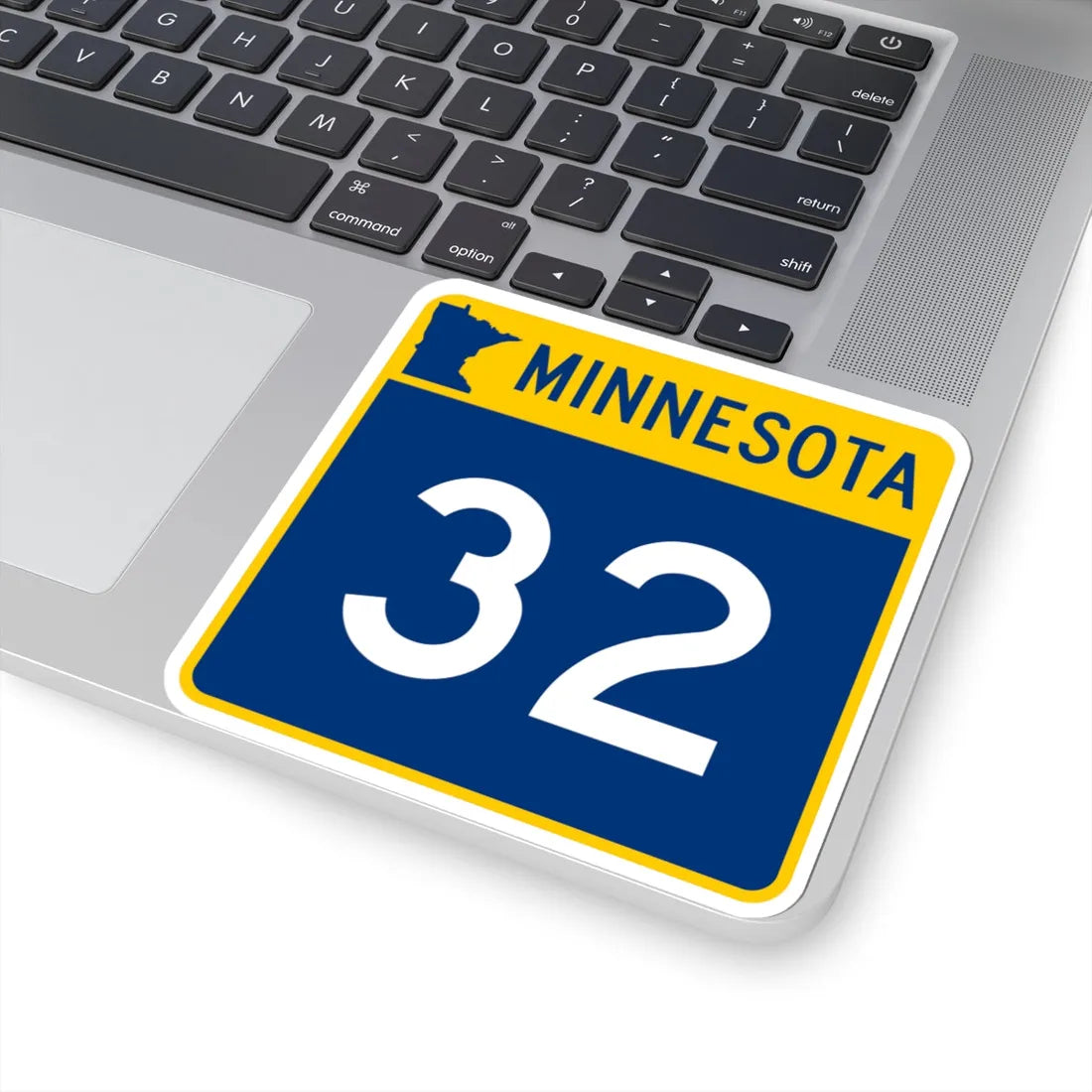 MN-32 (Minnesota) (Road Sign) STICKER Vinyl Kiss-Cut Decal - The Sticker Space