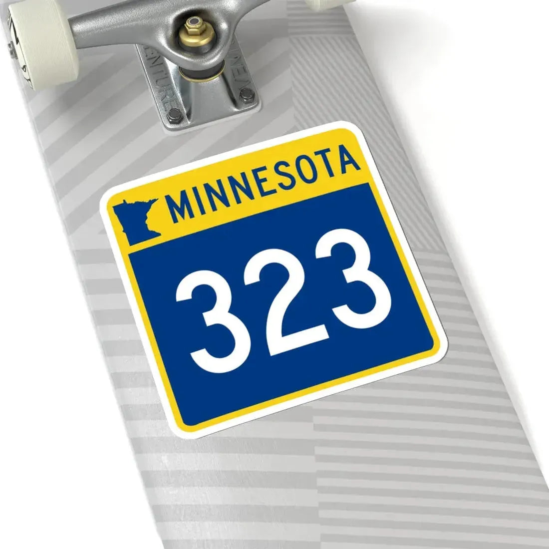 MN-323 (Minnesota) (Road Sign) STICKER Vinyl Kiss-Cut Decal - The Sticker Space