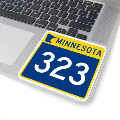 MN-323 (Minnesota) (Road Sign) STICKER Vinyl Kiss-Cut Decal - The Sticker Space