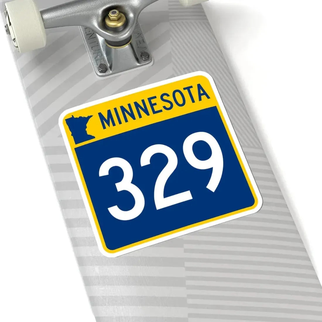 MN-329 (Minnesota) (Road Sign) STICKER Vinyl Kiss-Cut Decal - The Sticker Space