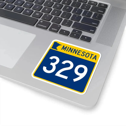 MN-329 (Minnesota) (Road Sign) STICKER Vinyl Kiss-Cut Decal - The Sticker Space