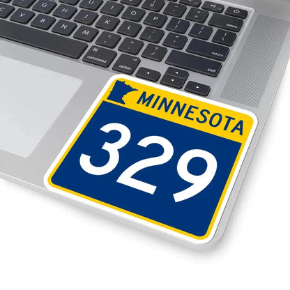 MN-329 (Minnesota) (Road Sign) STICKER Vinyl Kiss-Cut Decal - The Sticker Space