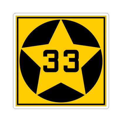 MN-33 1920 (Minnesota) (Road Sign) STICKER Vinyl Kiss-Cut Decal 2 Inch White - The Sticker Space