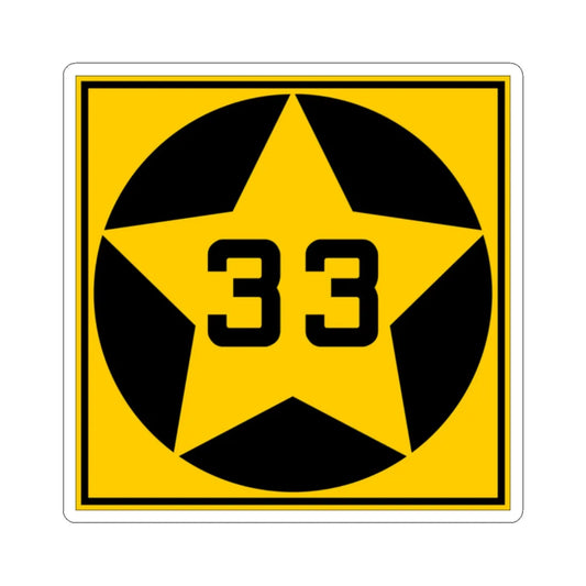 MN-33 1920 (Minnesota) (Road Sign) STICKER Vinyl Kiss-Cut Decal 2 Inch White - The Sticker Space