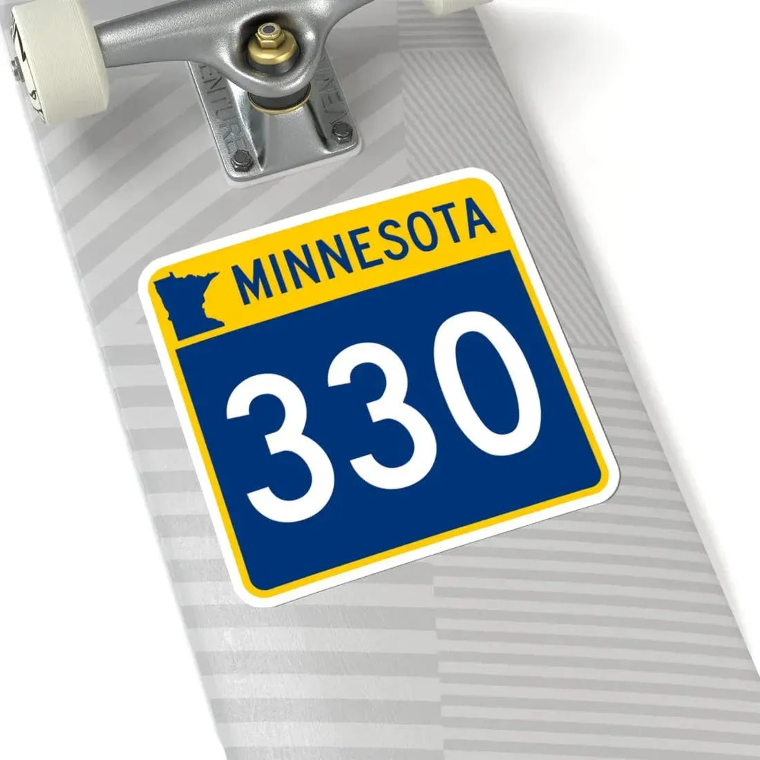 MN-330 (Minnesota) (Road Sign) STICKER Vinyl Kiss-Cut Decal - The Sticker Space