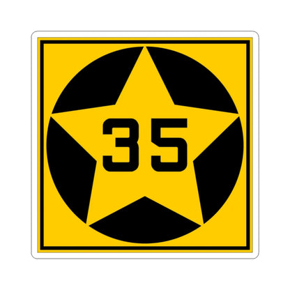 MN-35 1920 (Minnesota) (Road Sign) STICKER Vinyl Kiss-Cut Decal 2 Inch White - The Sticker Space
