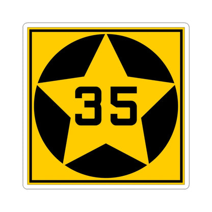 MN-35 1920 (Minnesota) (Road Sign) STICKER Vinyl Kiss-Cut Decal 6 Inch White - The Sticker Space