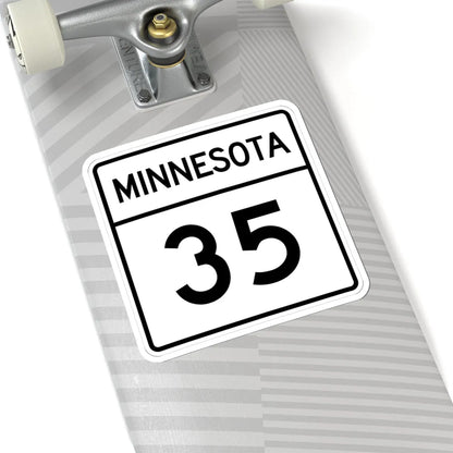 MN-35 1948 (Minnesota) (Road Sign) STICKER Vinyl Kiss-Cut Decal - The Sticker Space