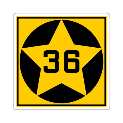 MN-36 1920 (Minnesota) (Road Sign) STICKER Vinyl Kiss-Cut Decal 4 Inch White - The Sticker Space