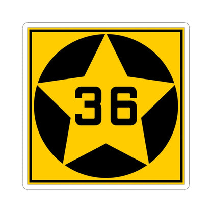 MN-36 1920 (Minnesota) (Road Sign) STICKER Vinyl Kiss-Cut Decal 6 Inch White - The Sticker Space