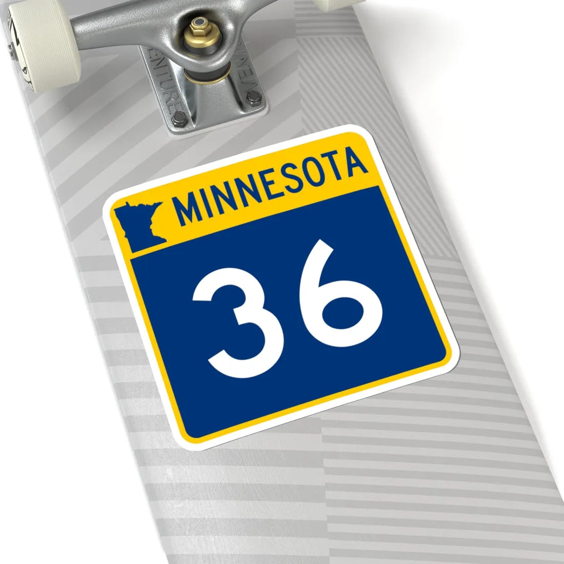 MN-36 (Minnesota) (Road Sign) STICKER Vinyl Kiss-Cut Decal - The Sticker Space