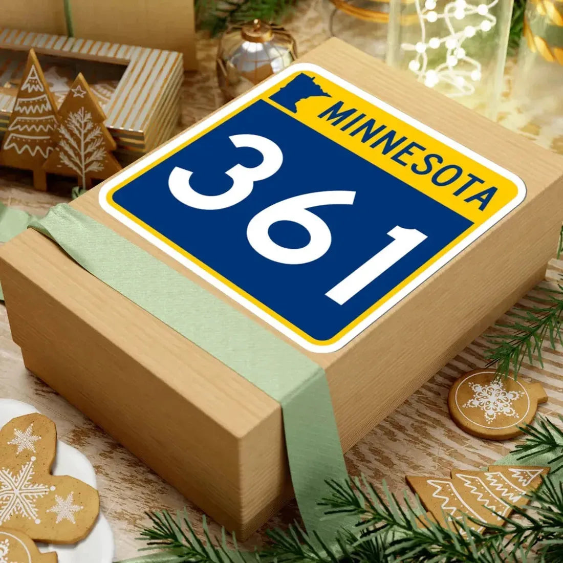 MN-361 (Minnesota) (Road Sign) STICKER Vinyl Kiss-Cut Decal - The Sticker Space