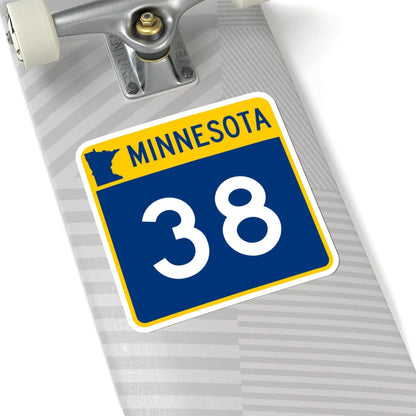 MN-38 (Minnesota) (Road Sign) STICKER Vinyl Kiss-Cut Decal - The Sticker Space