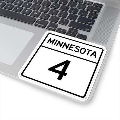 MN-4 1948 (Minnesota) (Road Sign) STICKER Vinyl Kiss-Cut Decal - The Sticker Space