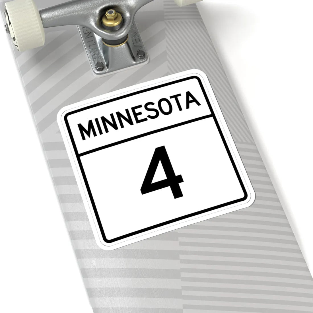 MN-4 1948 (Minnesota) (Road Sign) STICKER Vinyl Kiss-Cut Decal - The Sticker Space