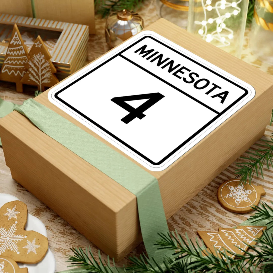 MN-4 1948 (Minnesota) (Road Sign) STICKER Vinyl Kiss-Cut Decal - The Sticker Space