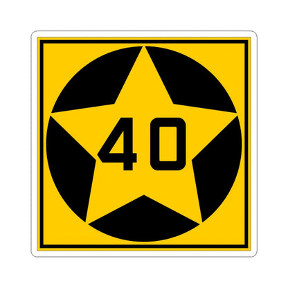 MN-40 1920 (Minnesota) (Road Sign) STICKER Vinyl Kiss-Cut Decal 6 Inch White - The Sticker Space