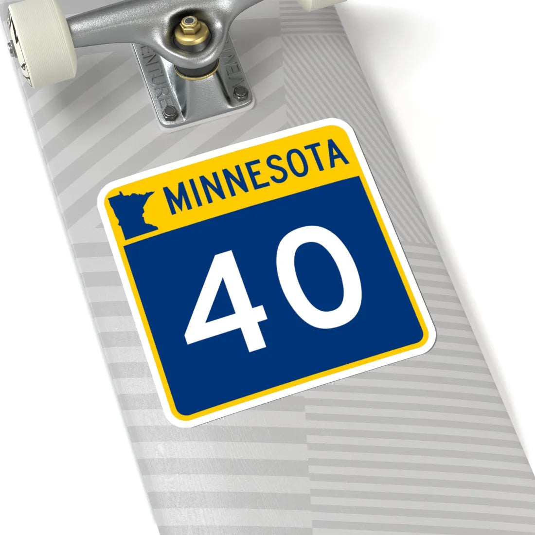 MN-40 (Minnesota) (Road Sign) STICKER Vinyl Kiss-Cut Decal - The Sticker Space
