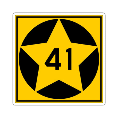 MN-41 1920 (Minnesota) (Road Sign) STICKER Vinyl Kiss-Cut Decal 2 Inch White - The Sticker Space