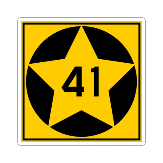 MN-41 1920 (Minnesota) (Road Sign) STICKER Vinyl Kiss-Cut Decal 2 Inch White - The Sticker Space