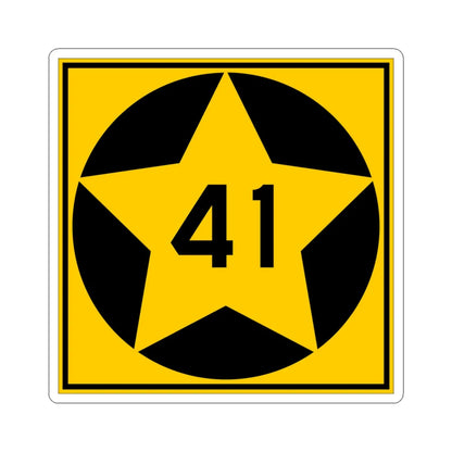 MN-41 1920 (Minnesota) (Road Sign) STICKER Vinyl Kiss-Cut Decal 4 Inch White - The Sticker Space