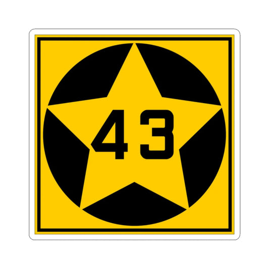 MN-43 1920 (Minnesota) (Road Sign) STICKER Vinyl Kiss-Cut Decal 2 Inch White - The Sticker Space