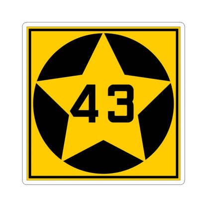 MN-43 1920 (Minnesota) (Road Sign) STICKER Vinyl Kiss-Cut Decal 4 Inch White - The Sticker Space