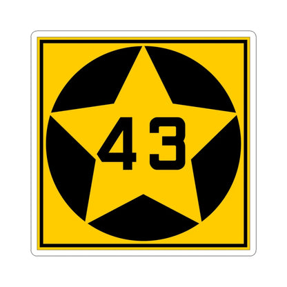 MN-43 1920 (Minnesota) (Road Sign) STICKER Vinyl Kiss-Cut Decal 6 Inch White - The Sticker Space