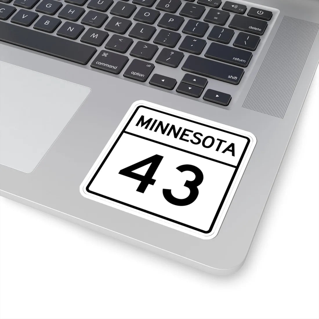 MN-43 1948 (Minnesota) (Road Sign) STICKER Vinyl Kiss-Cut Decal - The Sticker Space