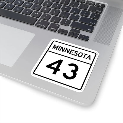 MN-43 1948 (Minnesota) (Road Sign) STICKER Vinyl Kiss-Cut Decal - The Sticker Space