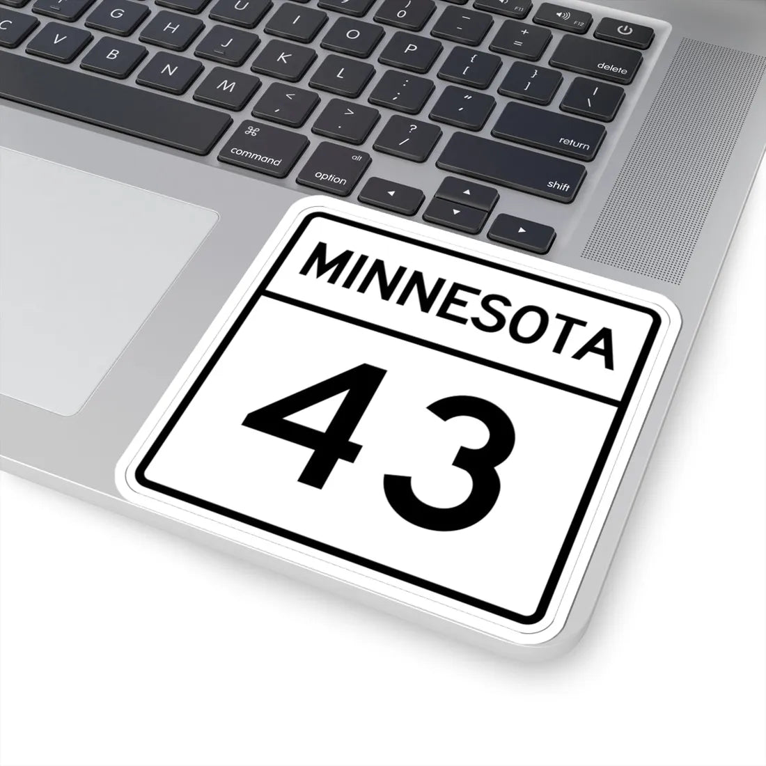 MN-43 1948 (Minnesota) (Road Sign) STICKER Vinyl Kiss-Cut Decal - The Sticker Space