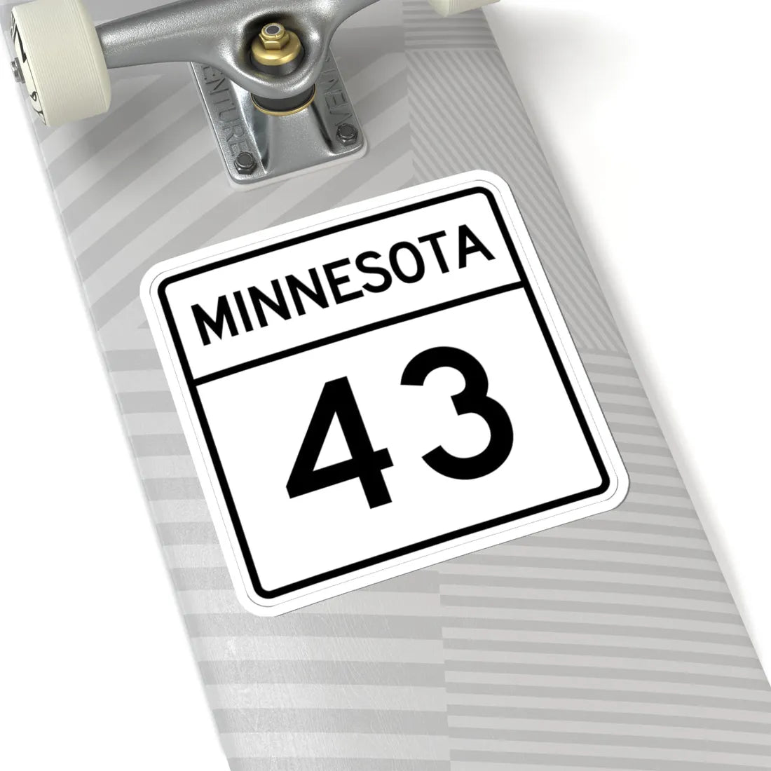 MN-43 1948 (Minnesota) (Road Sign) STICKER Vinyl Kiss-Cut Decal - The Sticker Space