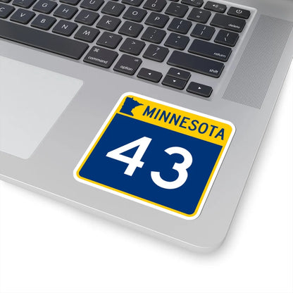 MN-43 (Minnesota) (Road Sign) STICKER Vinyl Kiss-Cut Decal - The Sticker Space