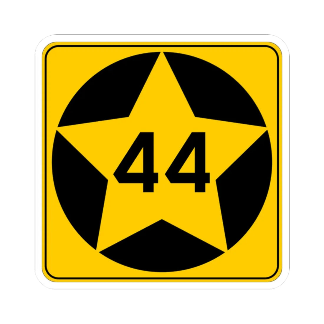 MN-44 1920 (Minnesota) (Road Sign) STICKER Vinyl Kiss-Cut Decal 2 Inch White - The Sticker Space