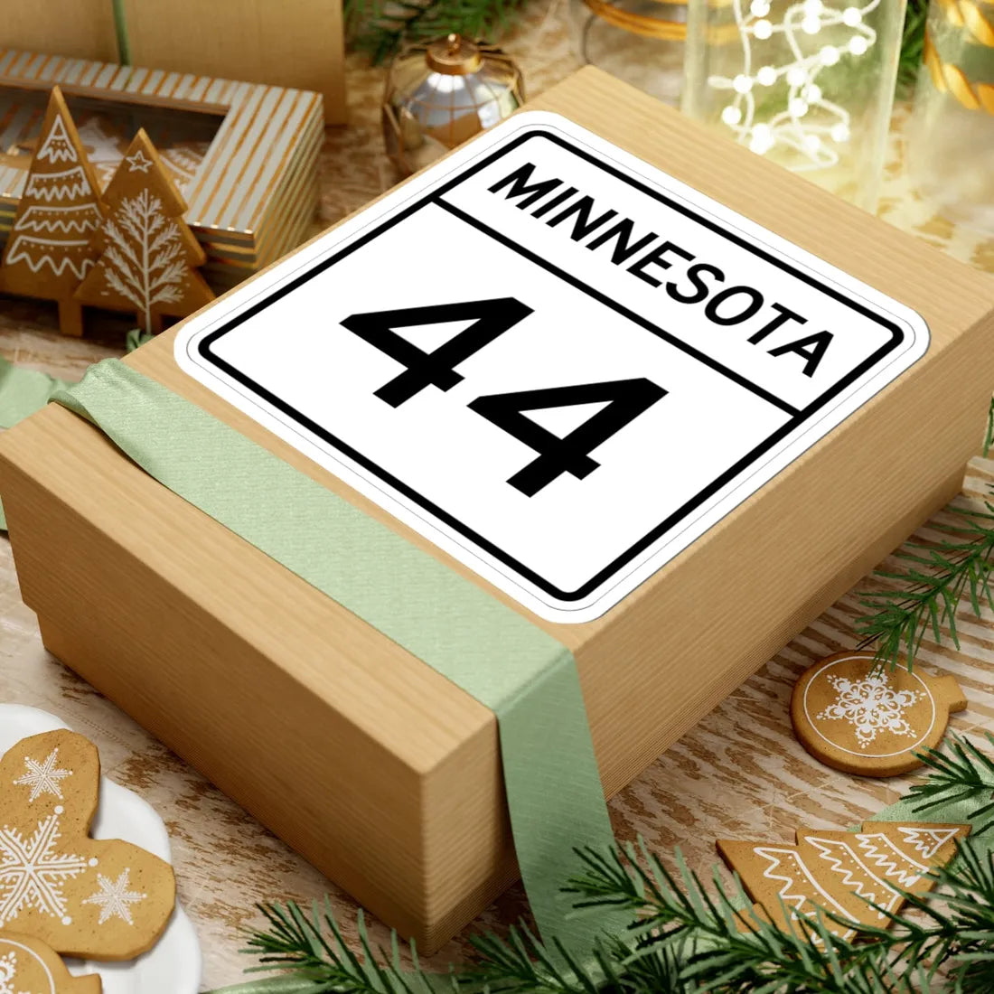 MN-44 1948 (Minnesota) (Road Sign) STICKER Vinyl Kiss-Cut Decal - The Sticker Space