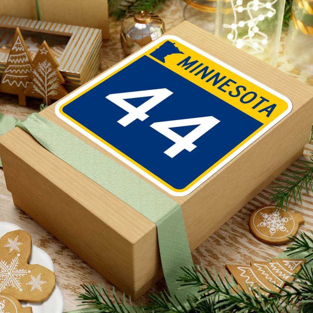 MN-44 (Minnesota) (Road Sign) STICKER Vinyl Kiss-Cut Decal - The Sticker Space