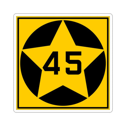 MN-45 1920 (Minnesota) (Road Sign) STICKER Vinyl Kiss-Cut Decal 3 Inch White - The Sticker Space
