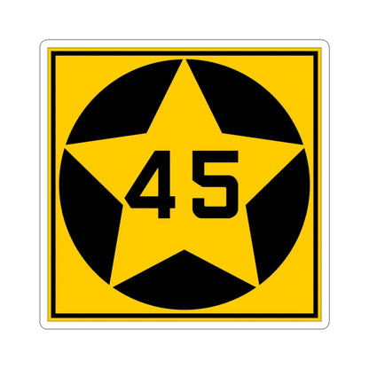 MN-45 1920 (Minnesota) (Road Sign) STICKER Vinyl Kiss-Cut Decal 4 Inch White - The Sticker Space
