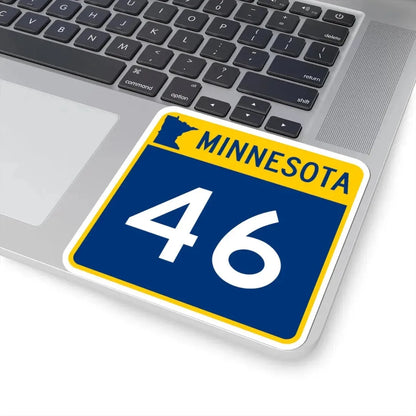 MN-46 (Minnesota) (Road Sign) STICKER Vinyl Kiss-Cut Decal - The Sticker Space