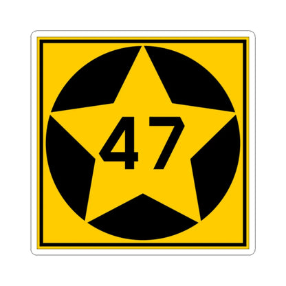 MN-47 1920 (Minnesota) (Road Sign) STICKER Vinyl Kiss-Cut Decal 2 Inch White - The Sticker Space