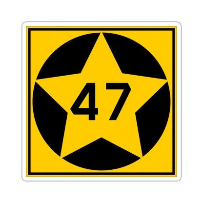 MN-47 1920 (Minnesota) (Road Sign) STICKER Vinyl Kiss-Cut Decal 6 Inch White - The Sticker Space