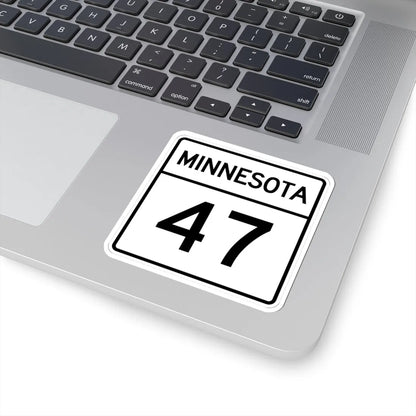 MN-47 1948 (Minnesota) (Road Sign) STICKER Vinyl Kiss-Cut Decal - The Sticker Space