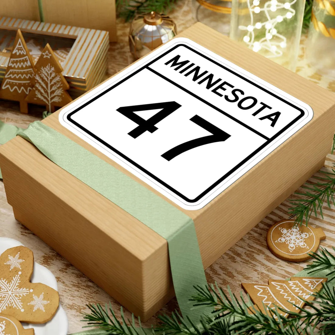 MN-47 1948 (Minnesota) (Road Sign) STICKER Vinyl Kiss-Cut Decal - The Sticker Space