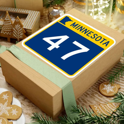 MN-47 (Minnesota) (Road Sign) STICKER Vinyl Kiss-Cut Decal - The Sticker Space