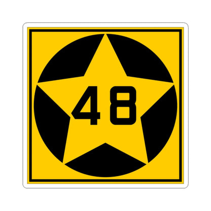 MN-48 1920 (Minnesota) (Road Sign) STICKER Vinyl Kiss-Cut Decal 2 Inch White - The Sticker Space